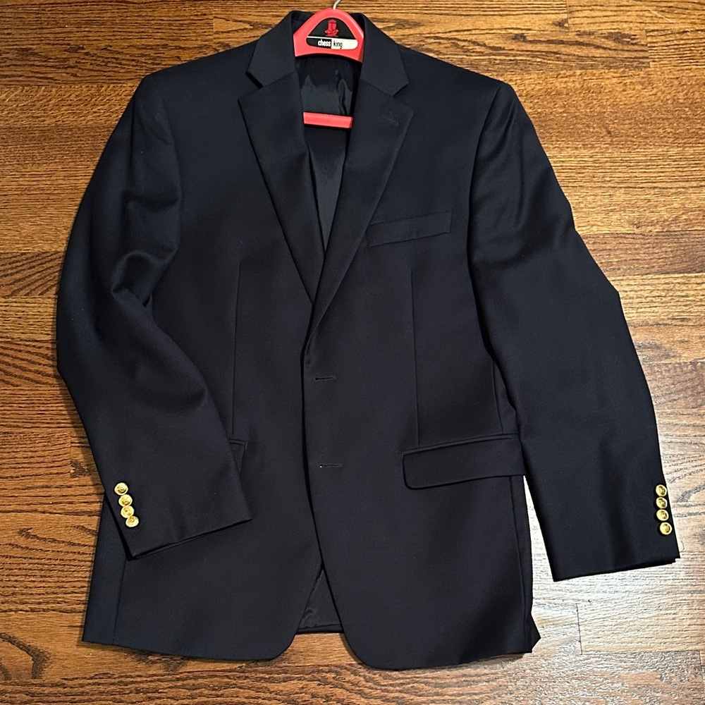 Ralph Laure. Men's Navy Blazer with Gold Buttons
